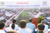 CÔNG TY GOLF LONG THÀNH BÀN GIAO TUYẾN ĐƯỜNG DÂN SINH TRỊ GIÁ 1,2 TỶ ĐỒNG TẠI XÃ XUÂN QUẾ