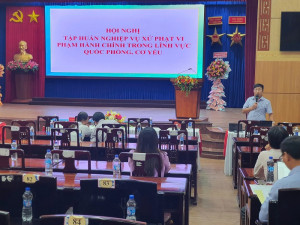 Tập huấn nghiệp vụ xử phạt vi phạm hành chính trong lĩnh vực Quốc phòng, Cơ yếu