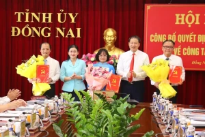 Bí thư Đồng Nai trao quyết định chỉ định 3 ủy viên Ban Thường vụ Tỉnh ủy