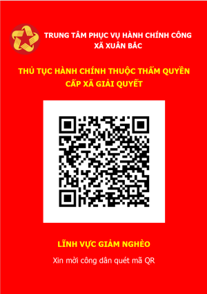 BỘ THỦ TỤC HÀNH CHÍNH THUỘC THẨM QUYỀN GIẢI QUYẾT CẤP XÃ: LĨNH VỰC GIẢM NGHÈO