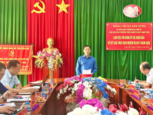 LÃNH ĐẠO TỈNH ỦY LÀM VIỆC VỚI ĐẢNG ỦY XÃ XUÂN BẮC VỀ KẾT QUẢ THỰC HIỆN NHIỆM VỤ QUÝ I NĂM 2026