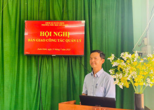 Trường Tiểu học Mỹ Hạnh tổ chức hội nghị bàn giao công tác quản lý