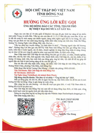 267 vv Hưởng ứng lơì kêu gọi ủng hộ đồng bào bị lũ lụt (đợt 2)