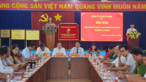 ĐẢNG ỦY XÃ XUÂN ĐỊNH, TỈNH ĐỒNG NAI TỔ CHỨC LỄ CÔNG BỐ QUYẾT ĐỊNH CỦA BAN THƯỜNG VỤ TỈNH  ỦY VỀ CÔNG TÁC TỔ CHỨC CÁN BỘ