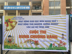 Trường THCS Lê Thánh Tông tổ chức Cuộc thi Rung chuông vàng môn Tiếng Anh