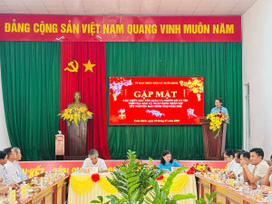 Phát biểu tại hội nghị, đồng chí Tống Trần Hòa – Bí thư Đảng ủy, Chủ tịch Hội đồng nhân dân xã