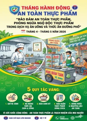 Hưởng ứng Tháng hành động vì An toàn thực phẩm năm 2026