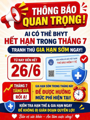 THAY ĐỔI MỨC ĐÓNG BẢO HIỂM Y TẾ TỪ NGÀY 01/7/2026 VÀ QUYỀN LỢI KHI THAM GIA BẢO HIỂM Y TẾ