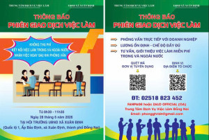 THÔNG BÁO PHIÊN GIAO DỊCH VIỆC LÀM NĂM 2026