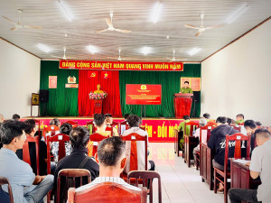 Công an xã Xuân Định Tổ chức hội nghị tuyền truyền phổ biến...