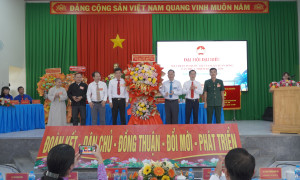 Phiên chính thức đại hội đại biểu Mặt trận tổ quốc Việt Nam xã Xuân Đông lần thứ nhất nhiệm kỳ 2025 - 2030