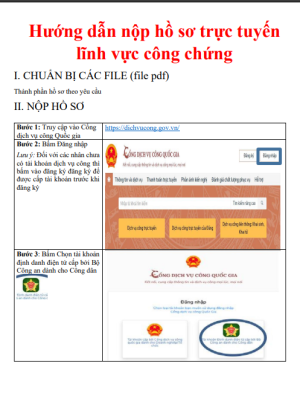 Hướng dẫn nộp hồ sơ trực tuyến