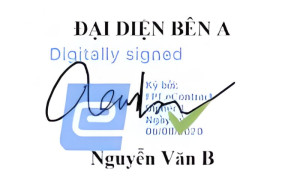 mẫu chữ ký diện tử dành cho cá nhân