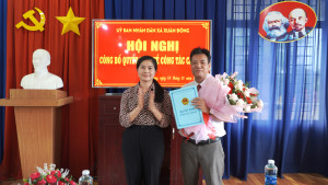 Hội nghị công bố quyết định về công tác cán bộ