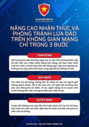 Nâng cao nhận thức và phòng tránh lừa đảo trên không gian mạng
