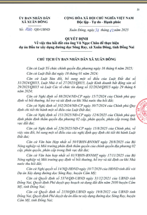 qđ thu hoi dat a
