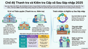 CHẾ ĐỘ THANH TRA, KIỂM TRA CẤP XÃ SAU SÁP NHẬP NĂM 2025