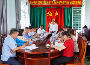 ỦY BAN BẦU CỬ XÃ XUÂN ĐÔNG HỌP QUÁN TRIỆT MỘT SỐ NỘI DUNG LIÊN QUAN ĐÊN CÔNG TÁC BẦU CỬ.  