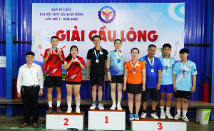 GIẢI CẦU LÔNG ĐẠI HỘI THỂ DỤC THỂ THAO XÃ XUÂN ĐÔNG   LẦN THỨ I NĂM 2026 THÀNH CÔNG TỐT ĐẸP
