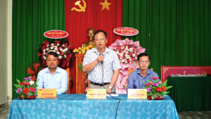 CẤP ỦY XÃ XUÂN ĐÔNG LÀM VIỆC VỚI CHI BỘ, BAN NHÂN DÂN CÁC ẤP CỌ DẦU 1, CỌ DẦU 2 VÀ ẤP BẰNG LĂNG.
