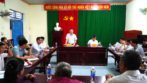 CẤP  ỦY XÃ XUÂN ĐÔNG LÀM VIỆC VỚI CHI BỘ,   BAN NHÂN DÂN CÁC ẤP SUỐI LỨC VÀ ẤP 8.