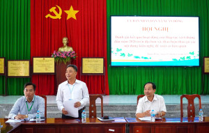 LÃNH ĐẠO XÃ XUÂN ĐÔNG LÀM VIỆC VỚI CÁC HỢP TÁC XÃ   TRÊN ĐỊA BÀN XÃ