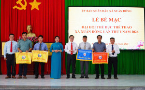LỄ BẾ MẠC ĐẠI HỘI THỂ DỤC THỂ THAO XÃ XUÂN ĐÔNG  LẦN THỨ I NĂM 2026