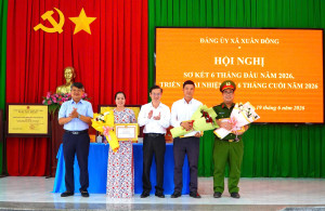 HỘI NGHỊ SƠ KẾT 6 THÁNG ĐẦU NĂM 2026 THỰC HIỆN NGHỊ QUYẾT SỐ 03-NQ/ĐU XÃ XUÂN ĐÔNG