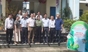 ĐOÀN KIỂM TRA ĐÁNH GIÁ VÀ ĐỀ NGHỊ CÔNG NHẬN  TRƯỜNG TIỂU HỌC NGUYỄN BÁ NGỌC ĐẠT CHUẨN QUỐC GIA