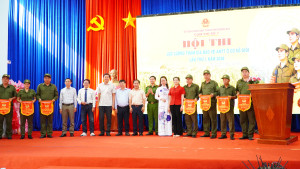 Hội thi lực lượng tham gia bảo vệ an ninh trật tự ở cơ sở giỏi lần thứ I năm 2026 cụm thi số 7