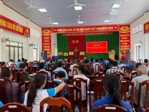XÃ XUÂN ĐÔNG TRIỂN KHAI ĐỀ ÁN SẮP XẾP, SÁP NHẬP VÀ ĐỔI TÊN CÁC ẤP