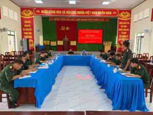 ĐOÀN KIỂM TRA BAN CHỈ HUY PHÒNG THỦ KHU VỰC 2 – LONG KHÁNH KIỂM TRA NHIỆM VỤ QUÂN SỰ, QUỐC PHÒNG ĐỊA PHƯƠNG 6 THÁNG ĐẦU NĂM TẠI 2 XÃ XUÂN ĐÔNG VÀ SÔNG RAY.