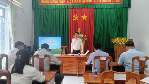 Ban Kinh tế - Ngân sách HĐND xã Xuân Đông  tổ chức hội nghị thẩm tra các nội dung UBND xã trình kỳ họp thứ 3   HĐND xã khóa IX