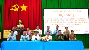 Phòng Kinh tế xã Xuân Đông hưởng ứng đợt thi đua đặc biệt 500 ngày đêm với quyết tâm hoàn thành xuất sắc nhiệm vụ