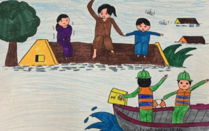 Chủ động ứng phó với mưa lớn, dông, lốc, sét, ngập lụt, sạt lở đất và gió mạnh trên địa bàn xã