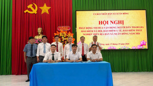XÃ XUÂN ĐÔNG PHÁT ĐỘNG PHONG TRÀO THI ĐUA VẬN ĐỘNG NGƯỜI DÂN THAM GIA BHXH, BHYT, BHTN NĂM 2026