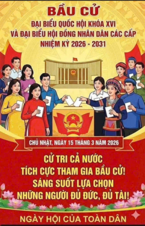 HƯỚNG DẪN BỐ TRÍ KHU VỰC BỎ PHIẾU BẦU CỬ QUỐC HỘI KHÓA XVI VÀ ĐẠI BIỂU HĐND CÁC CẤP, NHIỆM KỲ 2026 - 2031