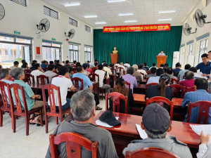 XÃ XUÂN ĐƯỜNG PHỐI HỢP TỔ CHỨC HỌP PHỔ BIẾN, TIẾP NHẬN Ý KIẾN CỦA NGƯỜI CÓ ĐẤT TRONG KHU VỰC THU HỒI ĐỂ TRIỂN KHAI THỰC HIỆN DỰ ÁN BỒI THƯỜNG, HỖ TRỢ, TÁI ĐỊNH CƯ, GIẢI PHÓNG MẶT BẲNG ĐƯỜNG ĐT.770B