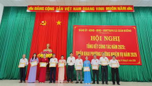 ĐẢNG BỘ XÃ XUÂN ĐƯỜNG TỔ CHỨC HỘI NGHỊ TỔNG KẾT CÔNG TÁC NĂM 2025 VÀ TRIỂN KHAI PHƯƠNG HƯỚNG NHIỆM VỤ NĂM 2026