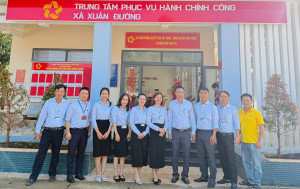 DIỆN MẠO MỚI CỦA TRUNG TÂM PHỤC VỤ HÀNH CHÍNH CÔNG XÃ XUÂN ĐƯỜNG