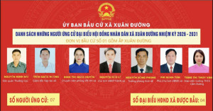 TIỂU SỬ TÓM TẮT NGƯỜI ỨNG CỬ ĐẠI BIỂU HĐND XÃ XUÂN ĐƯỜNG, NHIỆM KỲ 2026 – 2031 TẠI ĐƠN VỊ BẦU CỬ SỐ 1