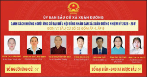 TIỂU SỬ TÓM TẮT NGƯỜI ỨNG CỬ ĐẠI BIỂU HĐND XÃ XUÂN ĐƯỜNG, NHIỆM KỲ 2026 – 2031 TẠI ĐƠN VỊ BẦU CỬ SỐ 2