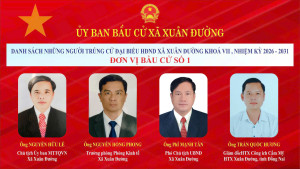 UỶ BAN BẦU CỬ XÃ XUÂN ĐƯỜNG _ CÔNG BỐ DANH SÁCH NHỮNG NGƯỜI TRÚNG CỬ ĐẠI BIỂU HĐND XÃ KHÓA VII, NHIỆM KỲ 2026 – 2031