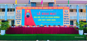 LỄ KHAI MẠC ĐẠI HỘI THỂ DỤC THỂ THAO XÃ XUÂN ĐƯỜNG LẦN THỨ I, NĂM 2026 - Khơi dậy khí thế mới, lan tỏa tinh thần đoàn kết, rèn luyện và phát triển thể dục thể thao