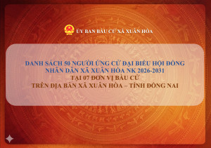 DANH SÁCH 50 NGƯỜI ỨNG CỬ ĐẠI BIỂU HỘI ĐỒNG NHÂN DÂN XÃ XUÂN...