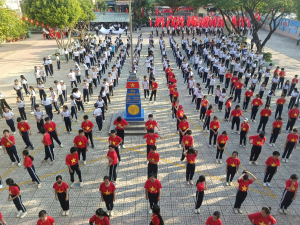 TỔNG DUYỆT CHƯƠNG TRÌNH KHAI MẠC ĐẠI HỘI THỂ DỤC THỂ THAO XÃ XUÂN HÒA