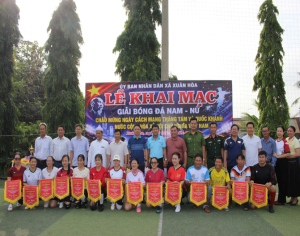 XÃ XUÂN HÒA KHAI MẠC GIẢI BÓNG ĐÁ NAM – NỮ O35 CHÀO MỪNG KỶ NIỆM 81 NĂM QUỐC KHÁNH 02/9 Sáng ngày 23/8/2026, UBND xã Xuân Hòa tổ chức khai mạc Giải bóng đá nam - nữ O35, thiết thực chào mừng kỷ niệm 81