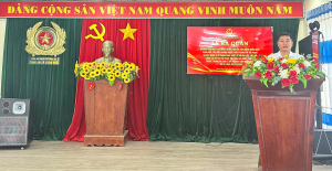 CÔNG AN XÃ XUÂN HÒA RA QUÂN CAO ĐIỂM VẬN ĐỘNG NHÂN DÂN GIAO NỘP VŨ KHÍ, VẬT LIỆU NỔ, CÔNG CỤ HỖ TRỢ VÀ PHÁO