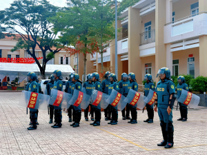 BAN CHQS XÃ XUÂN HÒA LUYỆN TẬP PHƯƠNG ÁN SẴN SÀNG CHIẾN ĐẤU, BẢO VỆ TUYỆT ĐỐI AN TOÀN DỊP LỄ QUỐC KHÁNH 2/9