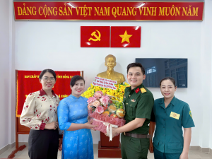 LẴNG HOA THẮM TÌNH QUÂN – DÂN CHÚC MỪNG 96 NĂM NGÀY THÀNH LẬP HỘI LHPN VIỆT NAM